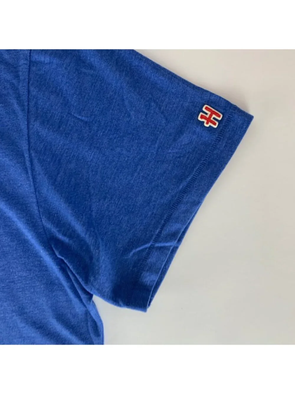 New England Patriots NFL Retro Blue Homage Short Sleeve Crewneck Shirt Mens XL